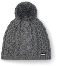 Eisb&auml;r M&uuml;tze Damen Afra Pompon Grau - Merino Wollm&uuml;tze f&uuml;r Frauen mit Fleece
