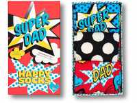 Happy Socks Father's Day Gift Box, 3er-Pack Mehrfarbig, OS Herren 41-46