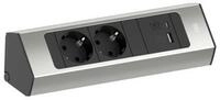 Bachmann Steckdosenleiste Casia 2, 2-Fach mit USB A und USB C, 2m Kabel