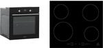 Respekta autarker Glas- Einbaubackofen AB700 mit LED-Timer + Induktionskochfeld