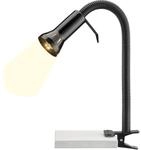 BRILLIANT Flex LED Klemmleuchte schwarz, Flexarm, E14 Leuchte