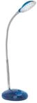 Brilliant Timmi LED Tischleuchte 32cm Flexarm transparent/blau B&uuml;ro 6000K