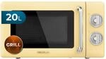 Cecotec Mikrowelle mit Grill Proclean 3110 Retro Yellow Mechanische, 700 W