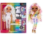 Rainbow High Color & Create DIY Modepuppe - Lila Augen, Locken, extra Top & Schuhe,