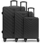 REDOLZ Hartschalen 3er Koffer-Set | Leichte Reise-Trolleys - hochwertiges ABS
