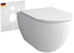 Alpenberger Moderne Toiletten | Klosch&uuml;ssel mit Nano | H&auml;nge WC Set mit