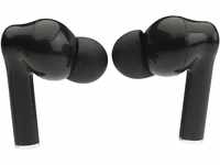 Denver TWE-37 True Wireless Bluetooth Kopfhörer mit Ladehülle, schwarz