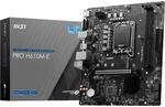 MSI PRO H610M-E Motherboard, Micro-ATX - Unterst&uuml;tzt Intel Core Prozessoren der 12.