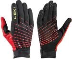 LEKI Ultra Trail Breeze Handschuhe, Black-red-Neonyellow, EU 10