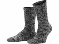 FALKE Herren Socken Brooklyn M SO Baumwolle einfarbig 1 Paar, Schwarz (Black 3000),