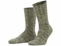 FALKE Herren Socken Brooklyn M SO Baumwolle einfarbig 1 Paar, Grün (Thymian 7821),