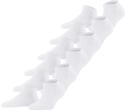 FALKE Damen Sneakersocken Happy Multipack W Sn Baumwolle kurz einfarbig 6 Paar, Wei&szlig;
