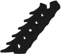 FALKE Damen Sneakersocken Happy Multipack W Sn Baumwolle kurz einfarbig 6 Paar,