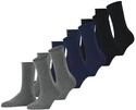 FALKE Damen Socken Happy Multipack W So Baumwolle einfarbig 6 Paar, Mehrfarbig Blue