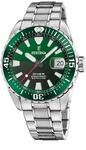 Festina Herren Uhr Analog aus Edelstahl 316L Silber - Quarzwerk - Kalender -