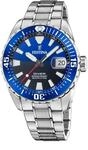 Festina Herren Uhr Analog aus Edelstahl 316L Silber - Quarzwerk - Kalender -