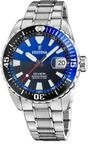Festina Herren Uhr Analog aus Edelstahl 316L Silber - Quarzwerk - Kalender -