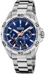 Festina Herren Uhr Analog aus Edelstahl 316L Silber - Quarzwerk - Kalender -