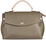 bugatti Ella Stadttasche, Kunstleder Tasche, Damenhandtasche Schultertasche, olive