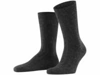 FALKE Herren Socken Lhasa Rib M SO Wolle Kaschmir einfarbig 1 Paar, Grau (Anthracite