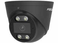 8 MP PoE Outdoor IP-Dome-Kamera mit Lichtspots und Sirene - Foscam T8EP Schwarz