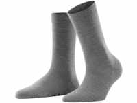 FALKE Damen Socken Softmerino W SO Wolle einfarbig 1 Paar, Grau (Light Grey Melange