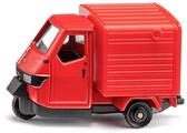 Siku 1583, Piaggio Ape 50, Fahrzeug zum Spielen, Metall/Kunststoff, Rot,