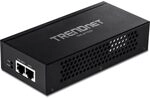 TRENDnet, TPE-215GI, 2,5G PoE+ Injektor, PoE (15,4 W) oder PoE+ (30 W), wandelt einen