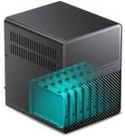 Jonsbo N3 NAS Geh&auml;use Schwarz &ndash; Kompaktes Mini-ITX Aluminium-Case f&uuml;r 8X 3,5"
