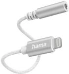 Hama Lightning auf 3,5 mm Klinke Kopfh&ouml;rer Adapter (iPhone Audioadapter, AUX