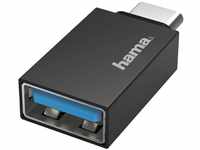 Hama USB OTG Adapter, USB C Stecker – USB A Buchse (Adapter zum Anschluss von USB C