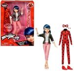 BANDAI &ndash; Miraculous Ladybug &ndash; Marinette & Ladybug Modepuppe &ndash; Bewegliche Puppe