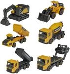 Majorette &ndash; Volvo Baustellenfahrzeuge 3er Set ; Spielzeugautos aus Metall, f&uuml;r