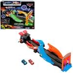 Mattel DISNEY Pixar Cars Spielset - 2 x Leuchtende Rennautos Starter und &Uuml;berkreuz