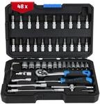 SW-Stahl 07748L Steckschl&uuml;sselsatz 1/4 Zoll - Werkzeugkoffer 48-teilig 