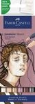 Faber-Castell 164812 - Goldfaber Sketch Marker Portrait, 6er Etui Alkohol Marker mit