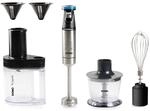 DOMO Stabmixer Set 4-in-1 - Ergo Press - Inklusive 4 Aufs&auml;tze: Mixstab,...