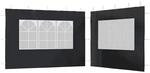 vidaXL Partyzelt-Seitenw&auml;nde mit Fenster, 2er-Set, Anthrazit, 300x195 cm, UV-...