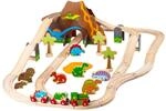 Bigjigs Rail Dino Schienenbahn Set