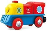 Hape Bunte Lok - Tapfere kleine Lokomotive mit EIN-/Ausschaltknopf,