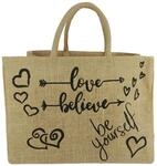 Domelo Einkaufsk&ouml;rbe. Bedruckte Einkaufstasche. Jute Tasche gro&szlig;. Korbtasche,