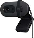 Logitech Brio 100 Full HD 1080p Webcam mit Privacy Cover Mikrofon - Schwarz