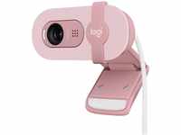Logitech Brio 100 Full HD-Webcam für Meetings und Streaming, Auto-Lichtausgleich,