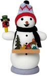 Kuhnert Rauchmann/R&auml;ucherfigur aus Holz - Schneemann als...