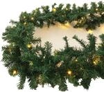 XL Weihnachtsbeleuchtung Girlande beleuchtet Tannengirlande 70 LED Lichterkette 540