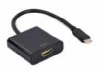 Gembird USB-Adapterkabel Typ-C auf HDMI, 4 K, 60 Hz, 15 cm, Schwarz