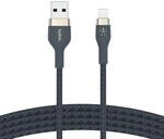 BBelkin BoostCharge Pro Flex geflochtenes USB-A/Lightning-Kabel, 1 m,