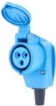 as - Schwabe - CEE Winkelkupplung - Camping Kupplung - 230 V - blau, 60475
