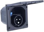 as - Schwabe Camping CEE Caravan Einspeisungsstecker, 230 V / 16 A, Schwarz
