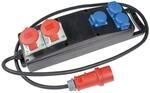 as - Schwabe Vollgummi Steckdosenleiste CEE 2 m H07RN-F 5G2,5-3x Schuko 230 V 16 A,